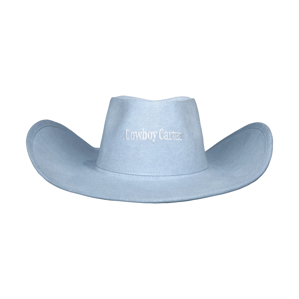 COWBOY CARTER DENIM COWBOY HAT