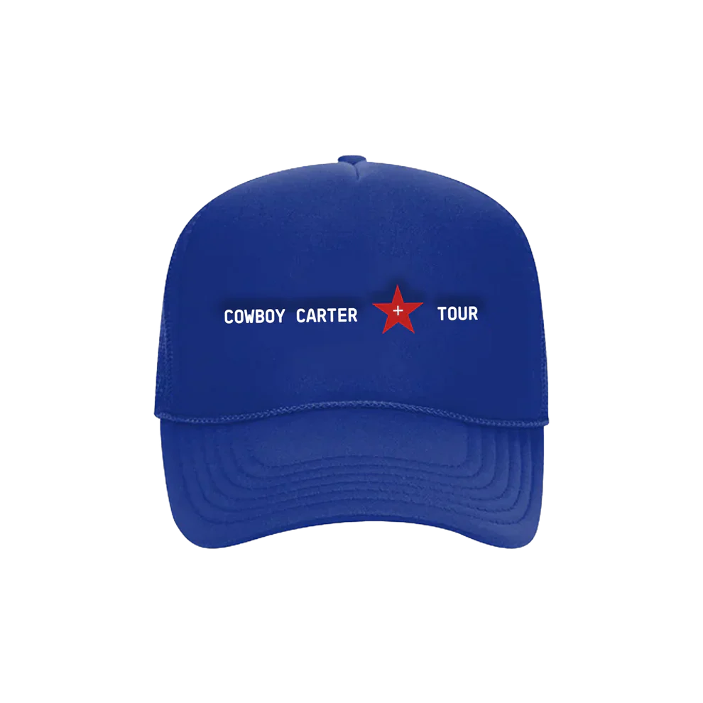 BLUE TRUCKER HAT