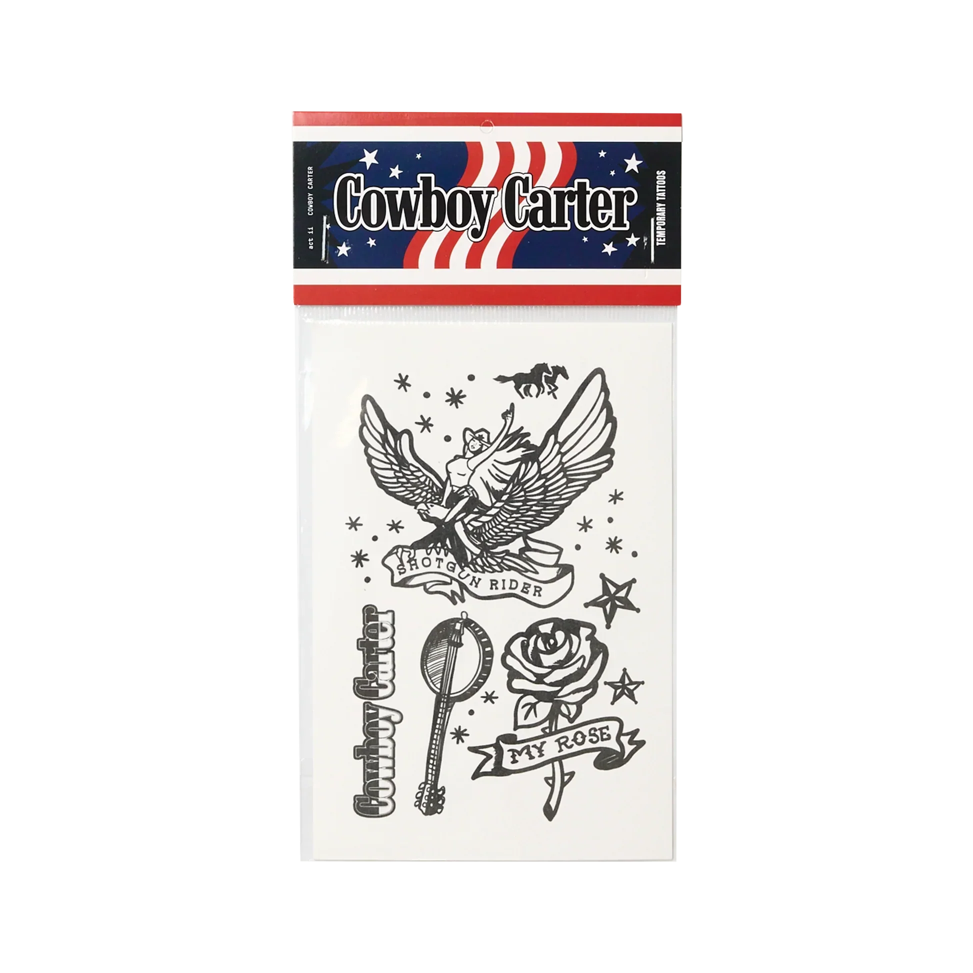 COWBOY CARTER SEMI-PERMANENT TEMPORARY TATTOOS