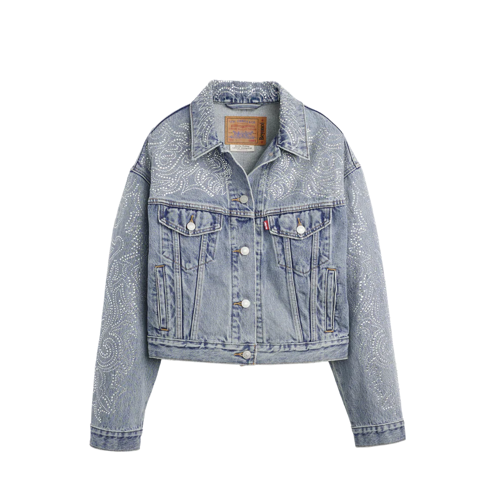 BEYONCÉ X LEVI’S® ‘90S SHRUNKEN TRUCKER WESTERN CRYSTAL